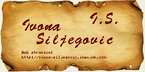 Ivona Šiljegović vizit kartica